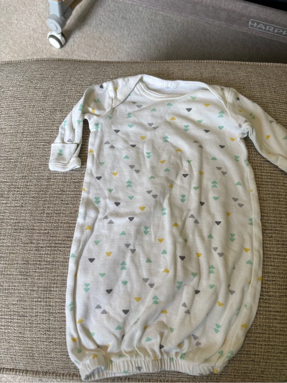 Carter's Mint Green and White Baby Sleep Sacks with Triangle Print